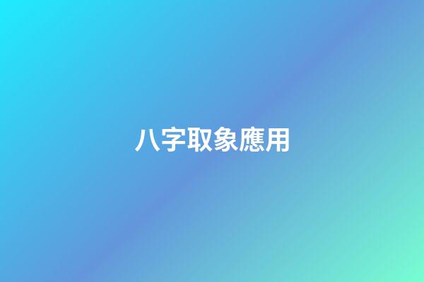 八字取象應用
