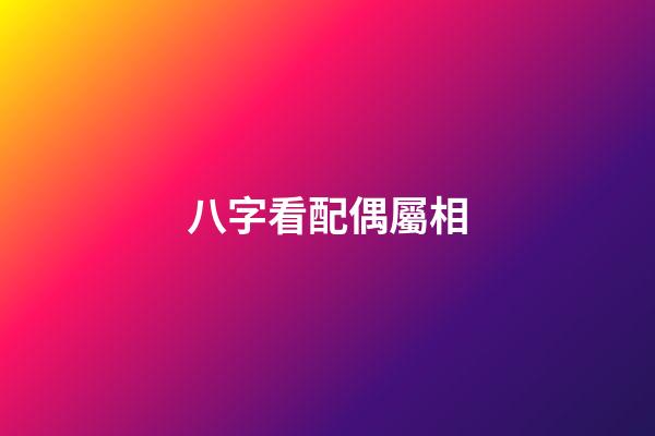 八字看配偶屬相