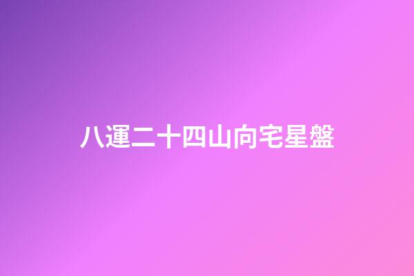 八運二十四山向宅星盤-第1張-星座運勢-玄機派