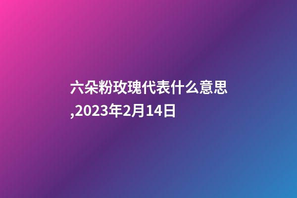 六朵粉玫瑰代表什么意思,2023年2月14日-第1張-觀點-玄機派