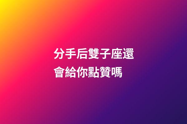 分手后雙子座還會給你點贊嗎-第1張-星座運勢-玄機派