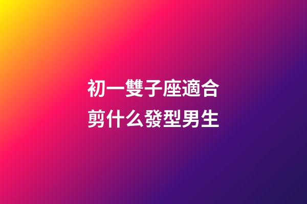 初一雙子座適合剪什么發型男生-第1張-星座運勢-玄機派