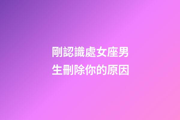 剛認識處女座男生刪除你的原因-第1張-星座運勢-玄機派