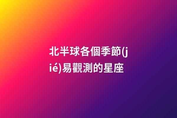 北半球各個季節(jié)易觀測的星座