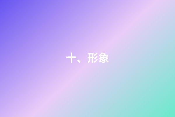 十、形象