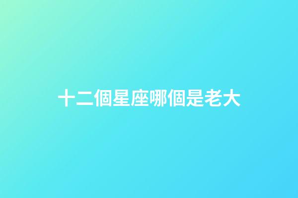 十二個星座哪個是老大-第1張-星座運勢-玄機派