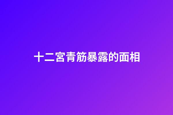 十二宮青筋暴露的面相