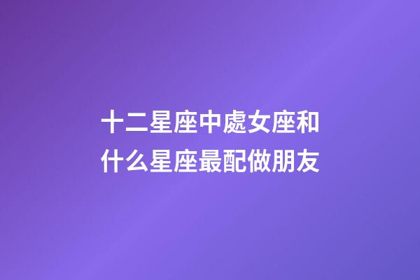 十二星座中處女座和什么星座最配做朋友-第1張-星座運(yùn)勢(shì)-玄機(jī)派