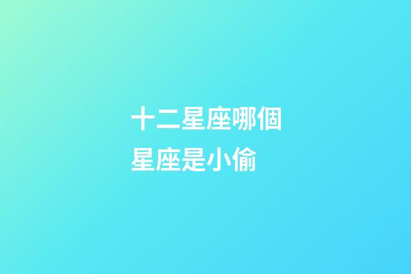 十二星座哪個星座是小偷-第1張-星座運勢-玄機派