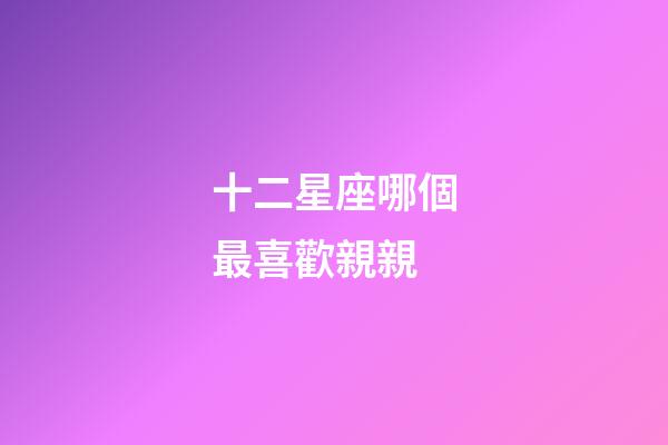 十二星座哪個最喜歡親親-第1張-星座運勢-玄機派