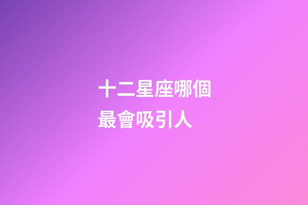 十二星座哪個最會吸引人-第1張-星座運勢-玄機派