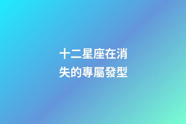 十二星座在消失的專屬發型-第1張-星座運勢-玄機派