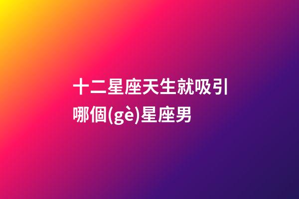十二星座天生就吸引哪個(gè)星座男-第1張-星座運(yùn)勢(shì)-玄機(jī)派