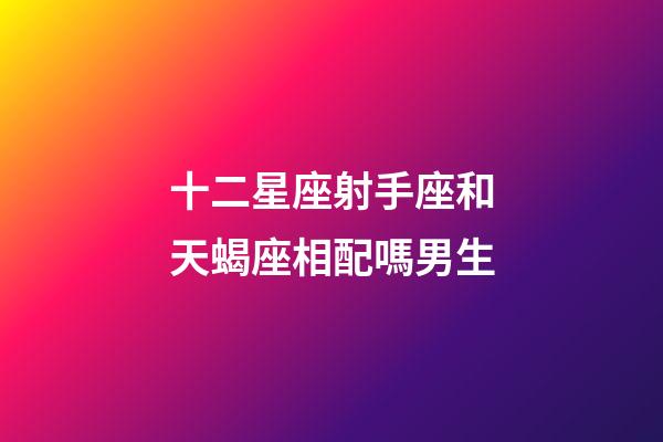 十二星座射手座和天蝎座相配嗎男生-第1張-星座運勢-玄機派