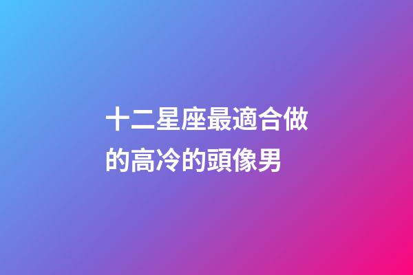 十二星座最適合做的高冷的頭像男-第1張-星座運勢-玄機派