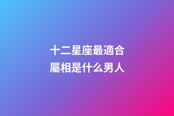 十二星座最適合屬相是什么男人-第1張-星座運勢-玄機派