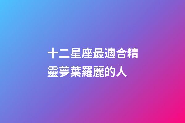 十二星座最適合精靈夢葉羅麗的人-第1張-星座運勢-玄機派