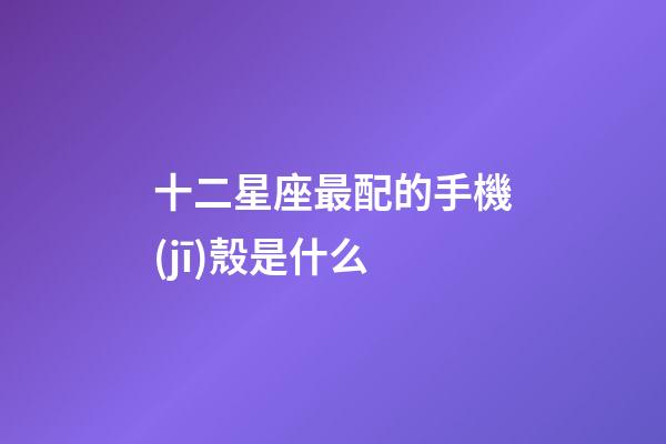 十二星座最配的手機(jī)殼是什么-第1張-星座運(yùn)勢-玄機(jī)派