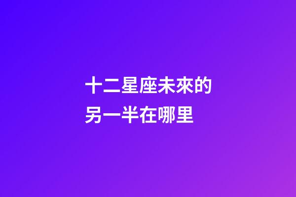 十二星座未來的另一半在哪里-第1張-星座運勢-玄機派