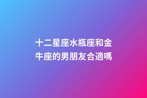 十二星座水瓶座和金牛座的男朋友合適嗎-第1張-星座運勢-玄機派