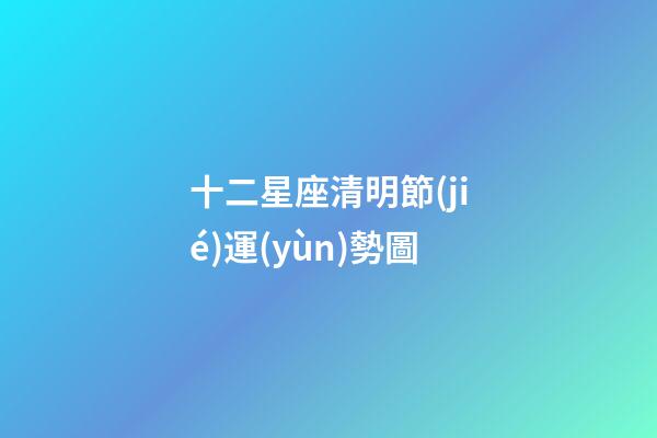 十二星座清明節(jié)運(yùn)勢圖