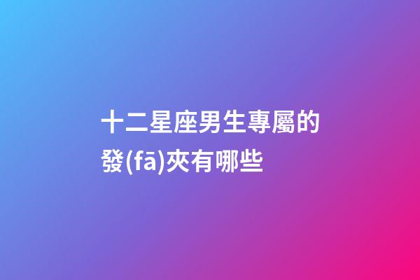 十二星座男生專屬的發(fā)夾有哪些-第1張-星座運(yùn)勢(shì)-玄機(jī)派
