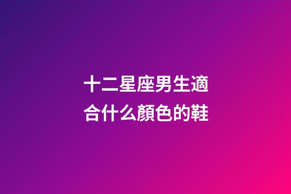十二星座男生適合什么顏色的鞋-第1張-星座運勢-玄機派