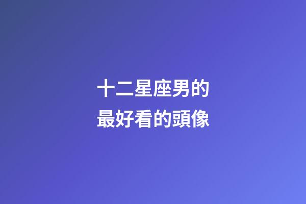 十二星座男的最好看的頭像-第1張-星座運勢-玄機派