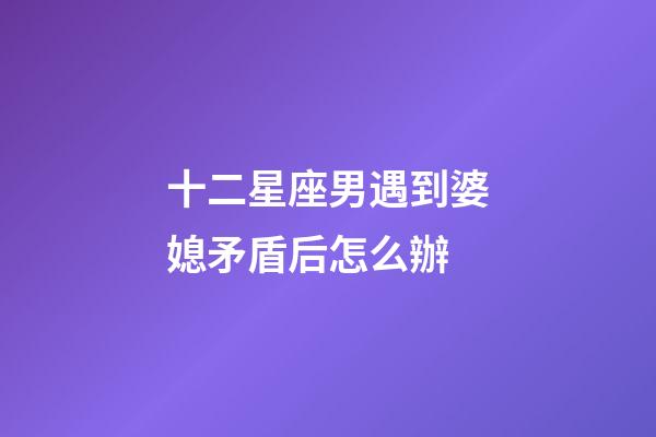 十二星座男遇到婆媳矛盾后怎么辦-第1張-星座運勢-玄機派