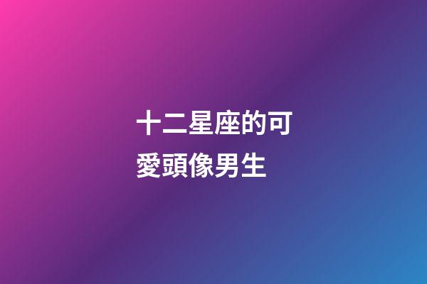 十二星座的可愛頭像男生-第1張-星座運勢-玄機派