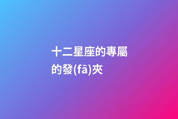 十二星座的專屬的發(fā)夾-第1張-星座運勢-玄機派