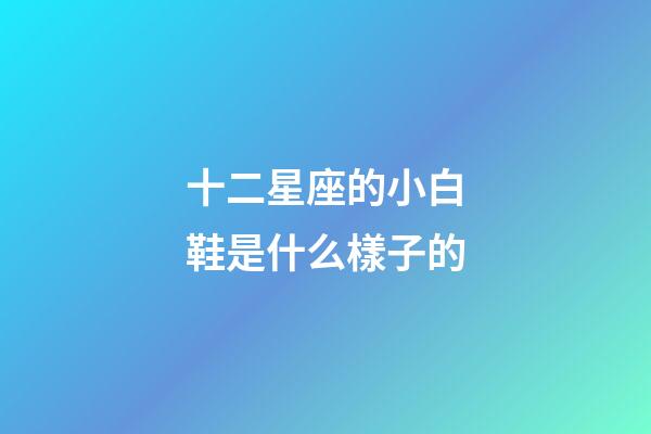 十二星座的小白鞋是什么樣子的-第1張-星座運勢-玄機派