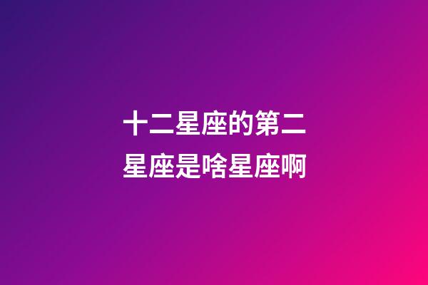 十二星座的第二星座是啥星座啊-第1張-星座運(yùn)勢-玄機(jī)派