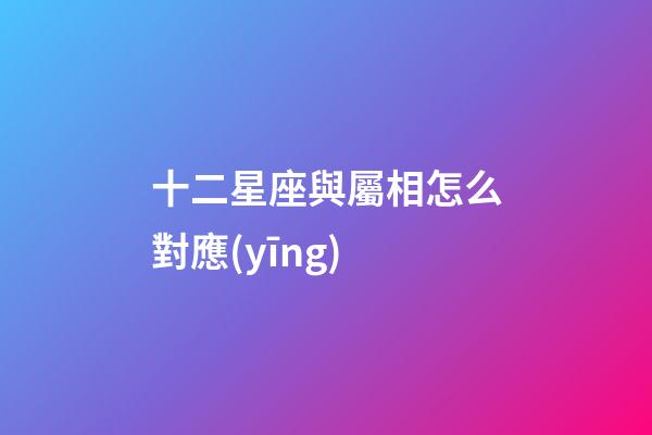 十二星座與屬相怎么對應(yīng)-第1張-星座運(yùn)勢-玄機(jī)派