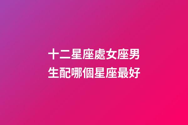十二星座處女座男生配哪個星座最好-第1張-星座運勢-玄機(jī)派
