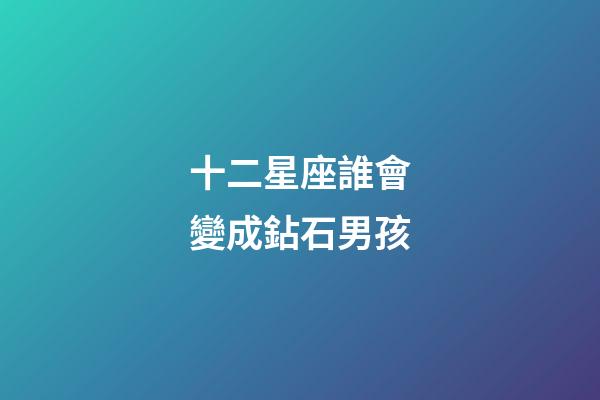 十二星座誰會變成鉆石男孩-第1張-星座運勢-玄機派