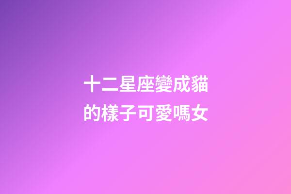 十二星座變成貓的樣子可愛嗎女-第1張-星座運(yùn)勢(shì)-玄機(jī)派