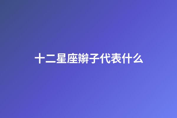 十二星座辮子代表什么-第1張-星座運勢-玄機派