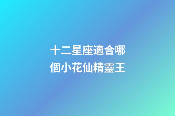 十二星座適合哪個小花仙精靈王-第1張-星座運勢-玄機派