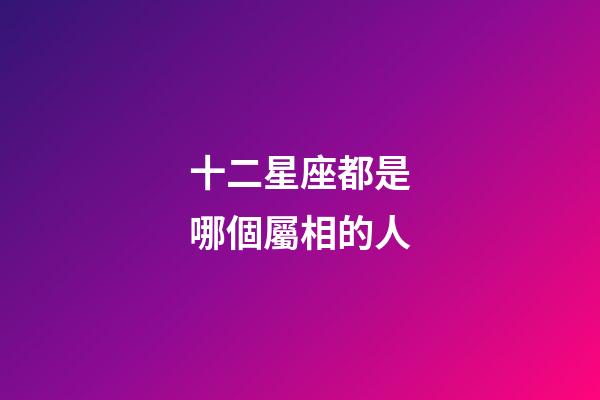 十二星座都是哪個屬相的人-第1張-星座運勢-玄機派