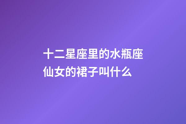 十二星座里的水瓶座仙女的裙子叫什么-第1張-星座運勢-玄機派
