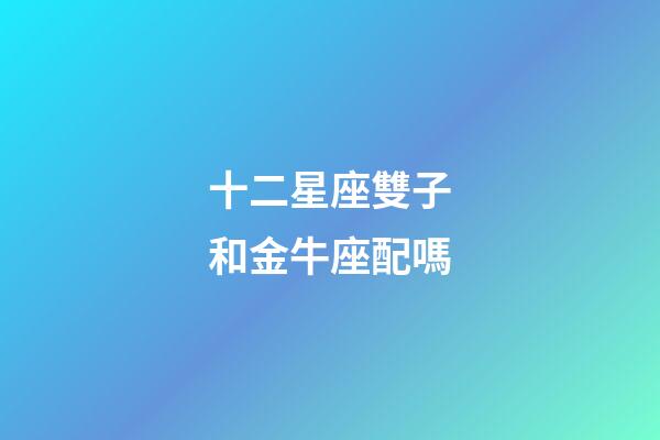 十二星座雙子和金牛座配嗎-第1張-星座運勢-玄機派