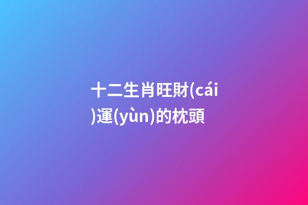 十二生肖旺財(cái)運(yùn)的枕頭