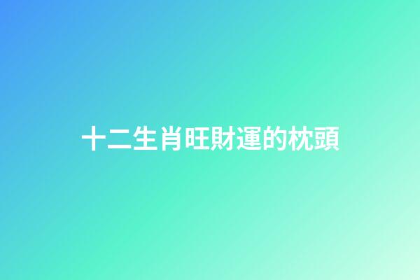 十二生肖旺財運的枕頭