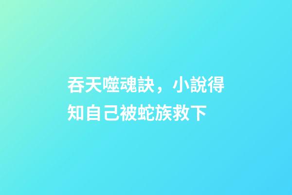 吞天噬魂訣，小說得知自己被蛇族救下-第1張-觀點-玄機派