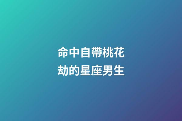命中自帶桃花劫的星座男生-第1張-星座運勢-玄機派