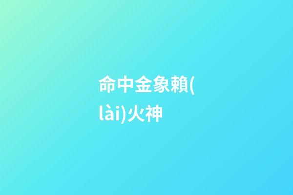 命中金象賴(lài)火神