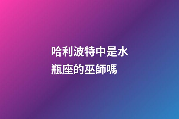 哈利波特中是水瓶座的巫師嗎-第1張-星座運勢-玄機派