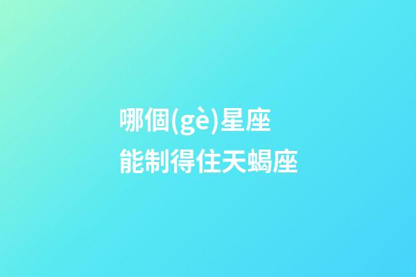 哪個(gè)星座能制得住天蝎座-第1張-星座運(yùn)勢(shì)-玄機(jī)派