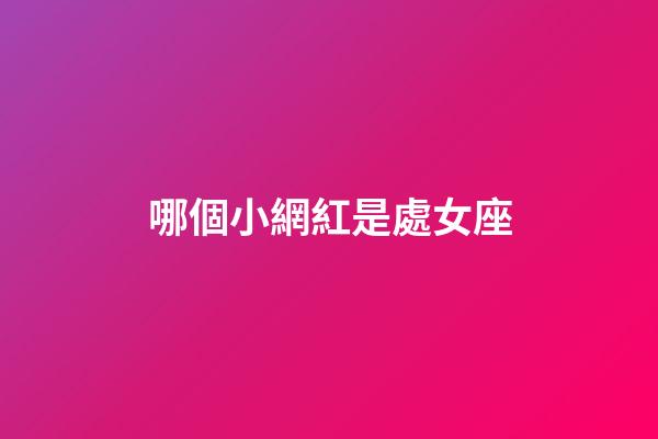 哪個小網紅是處女座-第1張-星座運勢-玄機派